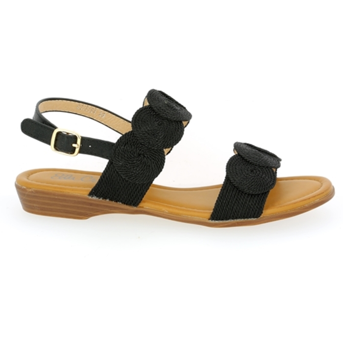 Ella Cruz sandalen zwart zwart