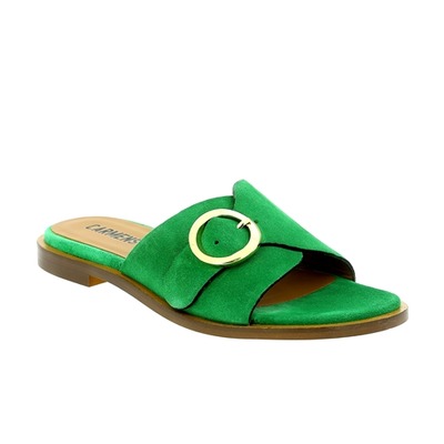 Carmens Muiltjes - slippers groen