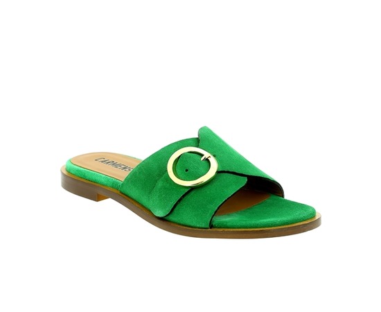 Carmens Muiltjes - slippers groen