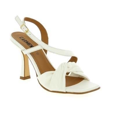 Carmens sandales blanc