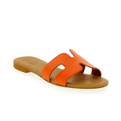 Delaere Muiltjes - slippers oranje