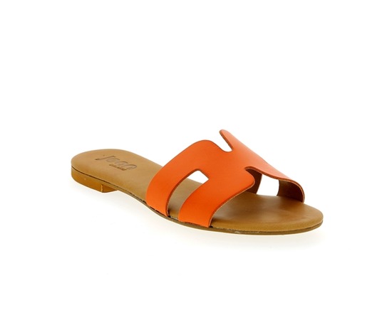 Muiltjes - slippers Delaere oranje