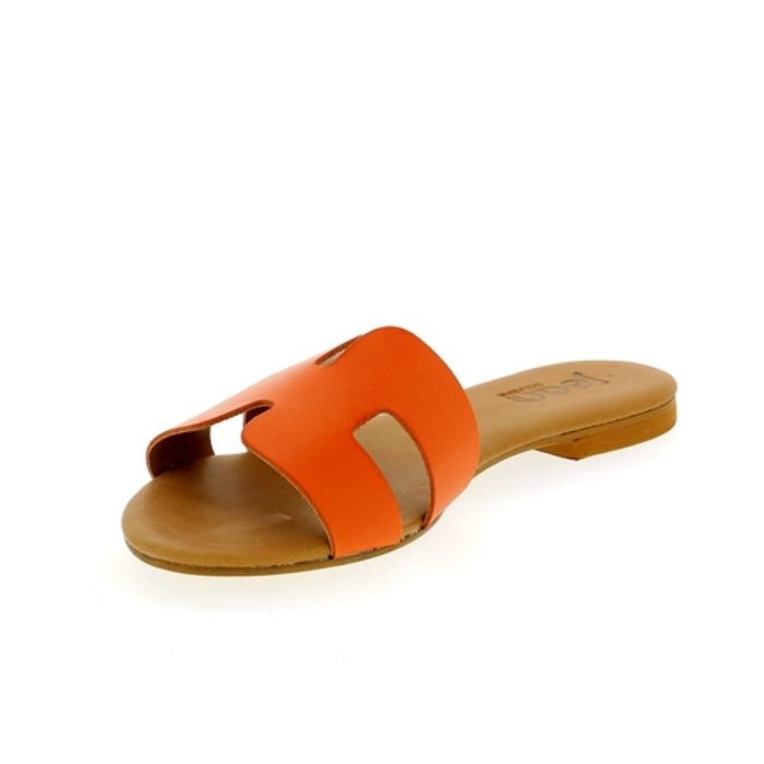 Delaere muiltjes - slippers oranje oranje