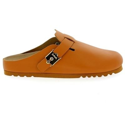 Scholl muiltjes - slippers cognac