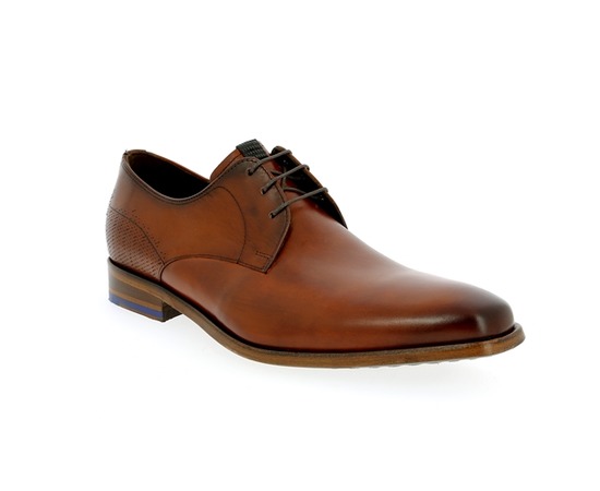 Floris Van Bommel Veterschoenen cognac