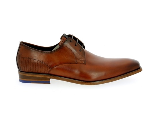 Floris Van Bommel Veterschoenen cognac