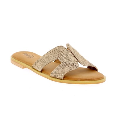 Cypres Muiltjes - slippers platinum