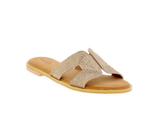 Cypres Muiltjes - slippers platinum