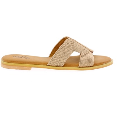 Cypres Muiltjes - slippers platinum