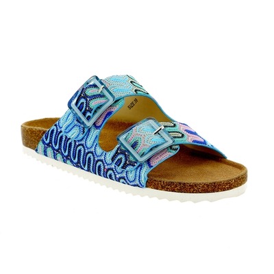 Muiltjes - slippers Colors Of California Blauw