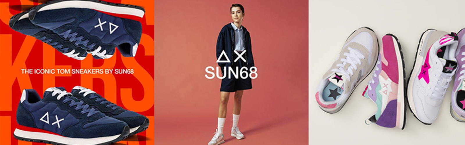 Altijd vrolijk op weg met Sun68 sneakers aan je voeten 