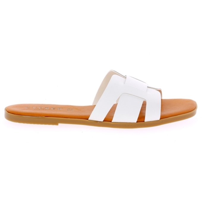 Cypres muiltjes - slippers wit wit