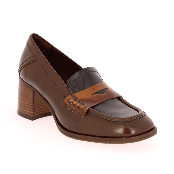 Pertini instappers - instapschoenen cognac cognac