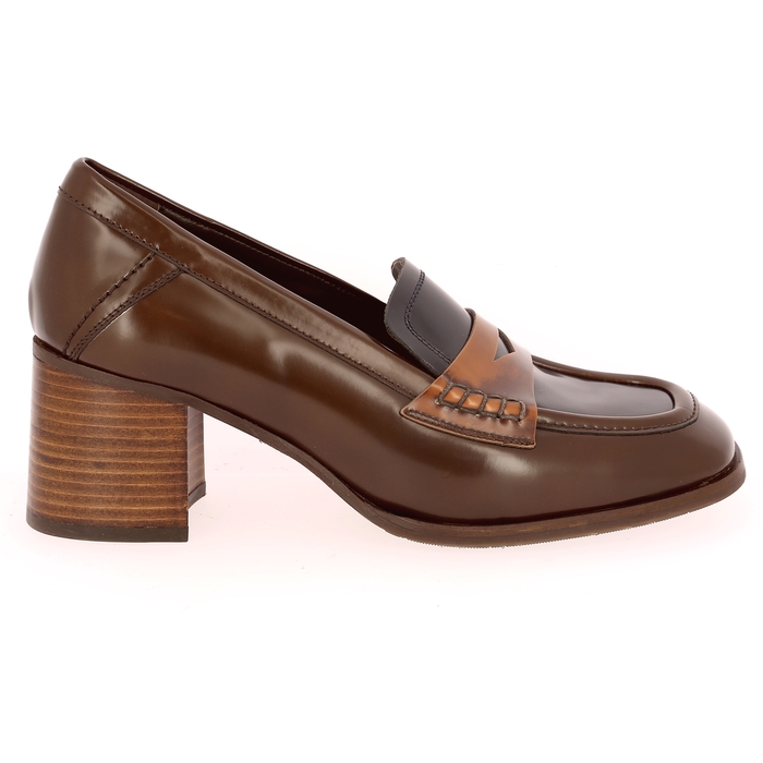Pertini instappers - instapschoenen cognac cognac