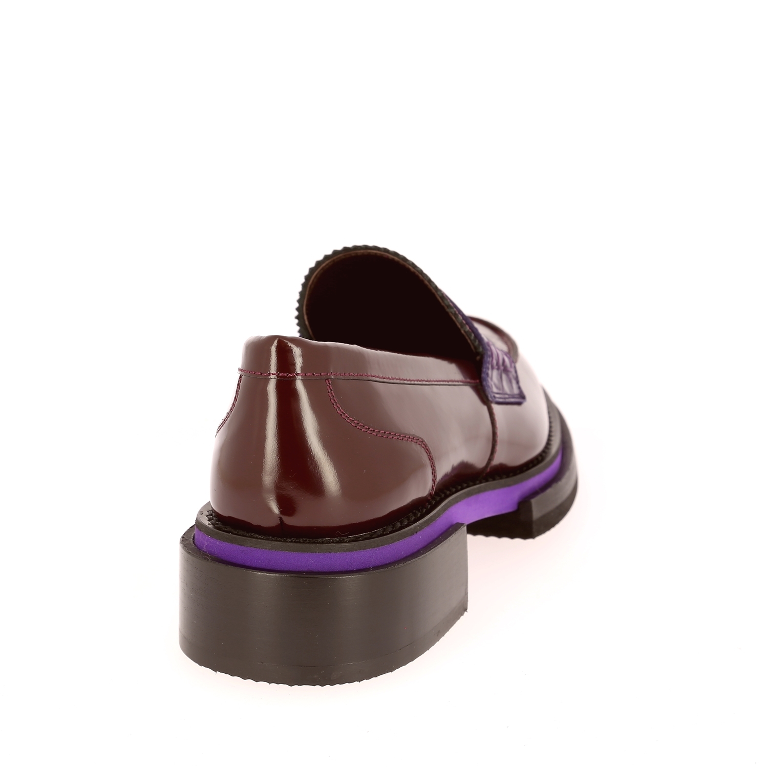 Zoom Pertini moccassins bordeaux
