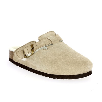 Scholl Pantoffels taupe