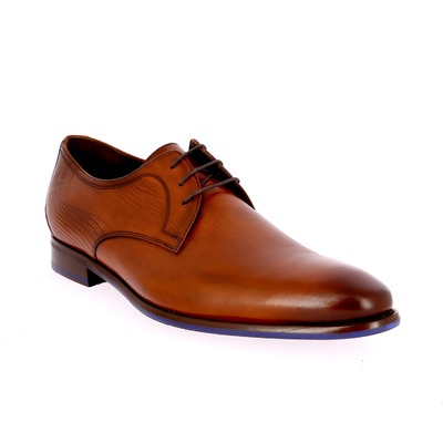 Floris Van Bommel Veterschoenen cognac