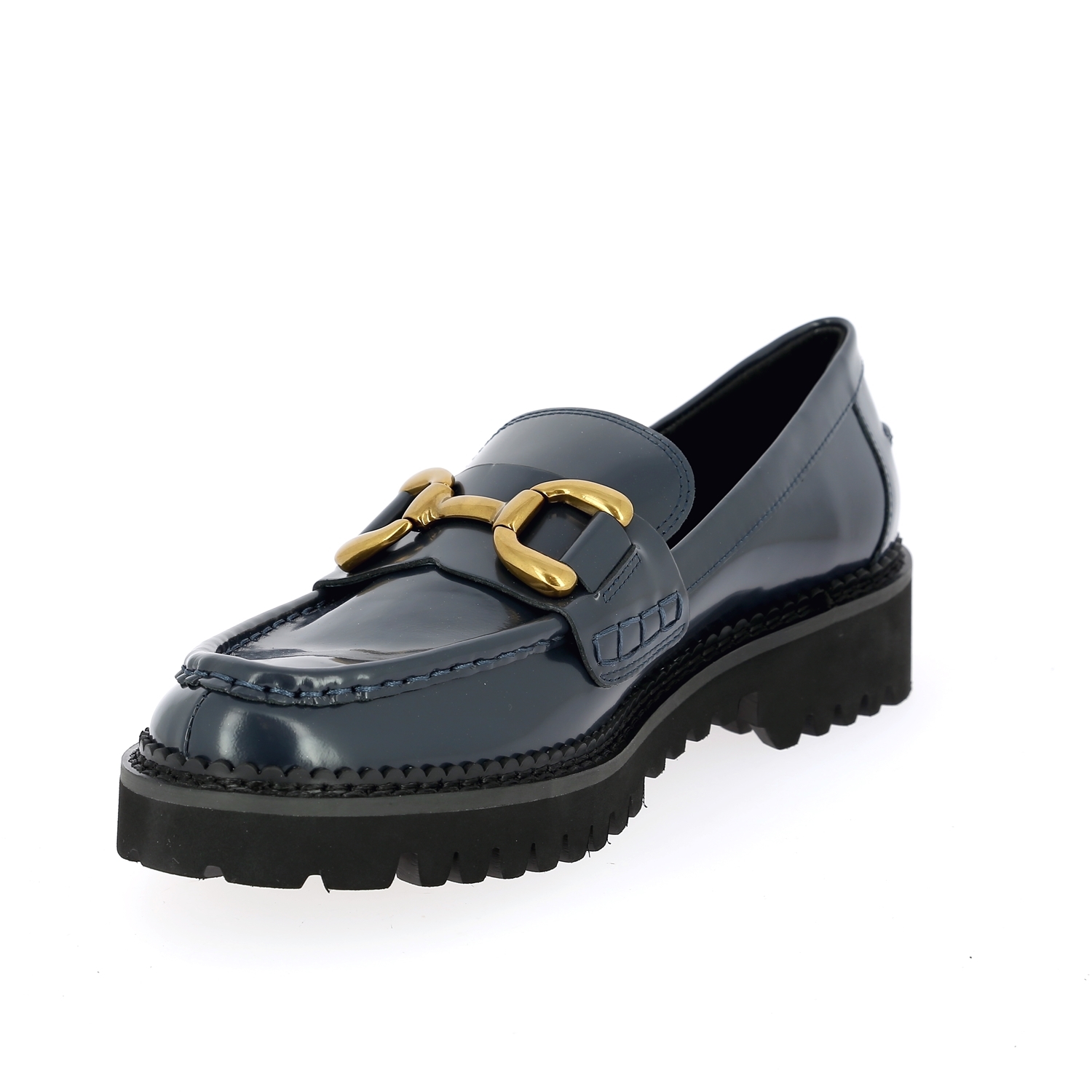 Zoom Bibilou moccassins bleu