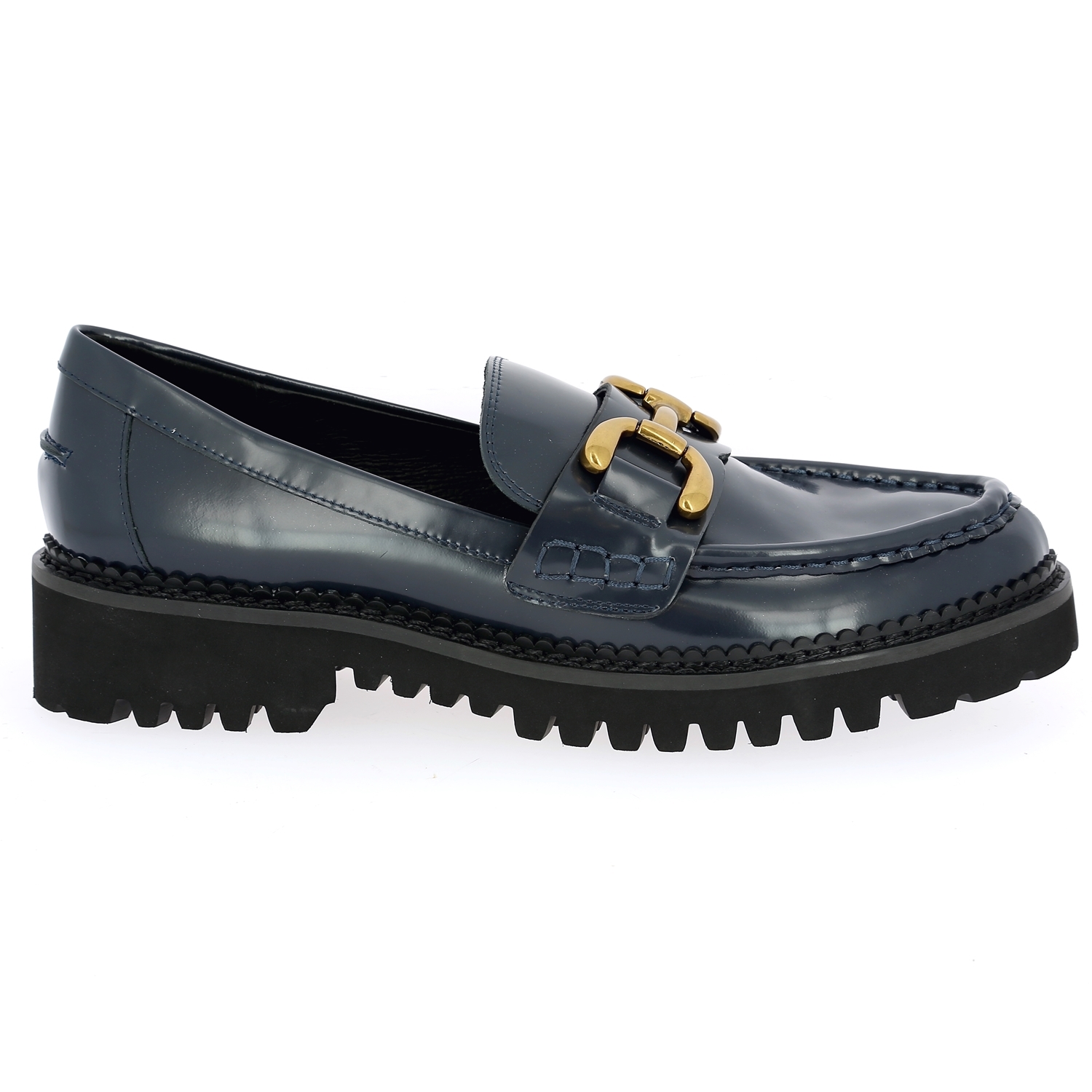 Zoom Bibilou moccassins bleu