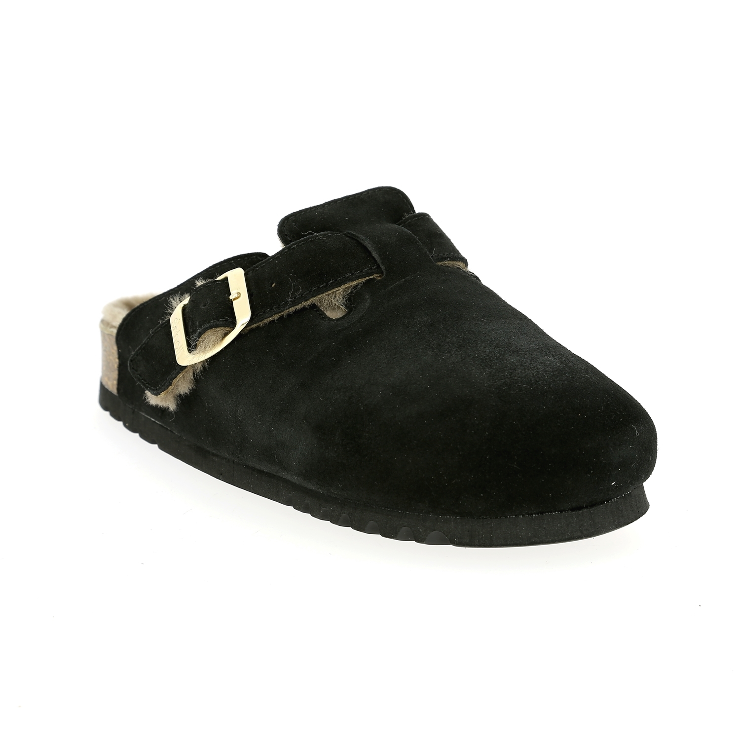 Zoom Scholl pantoufles noir
