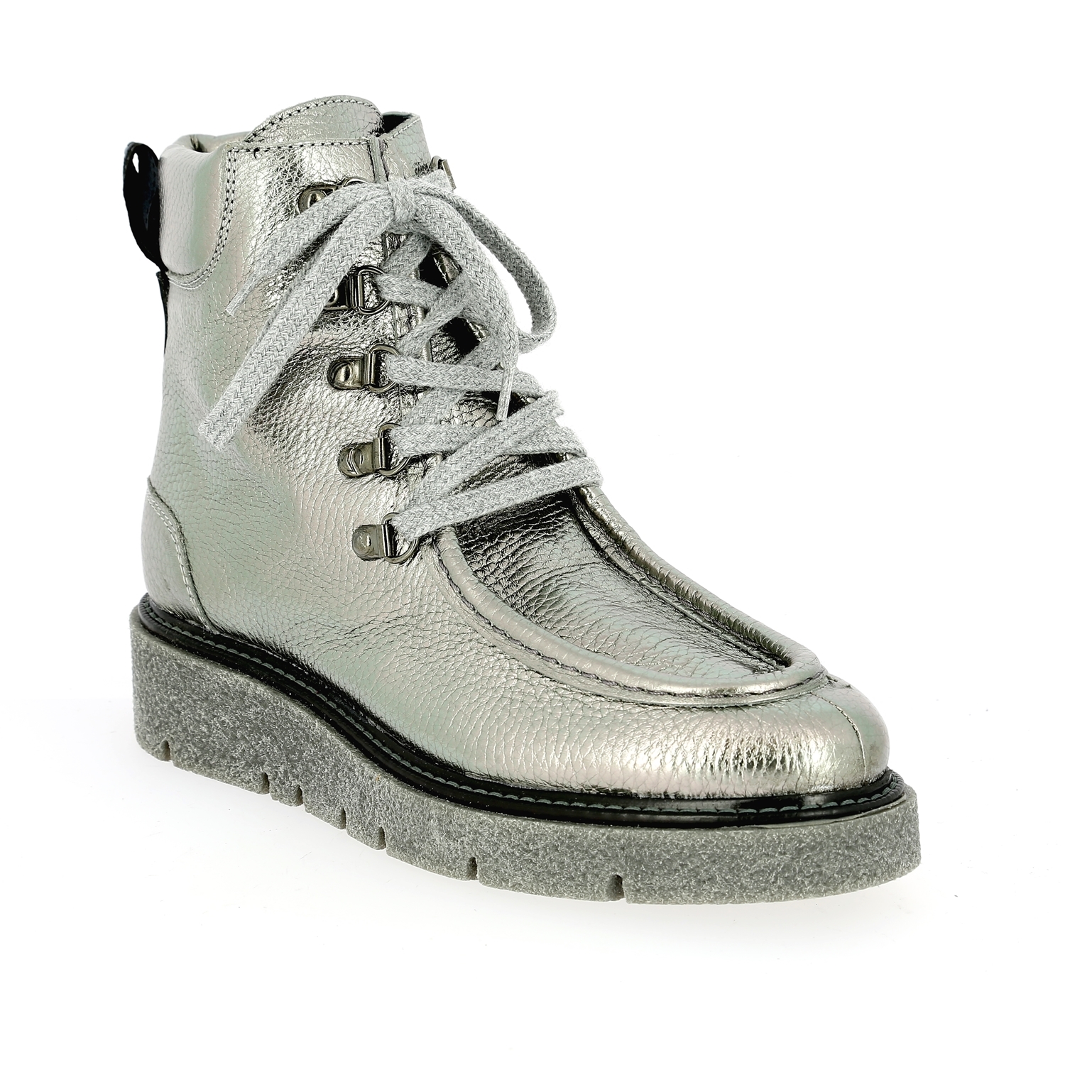 Zoom Miralles bottines argent
