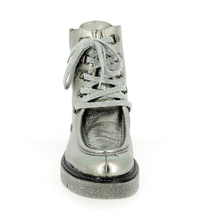 Miralles bottines argent argent