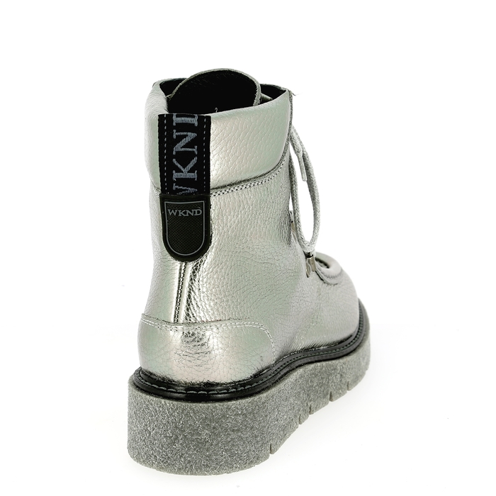 Miralles bottines argent argent