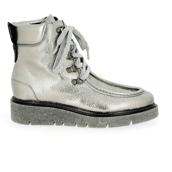 Miralles bottines argent argent