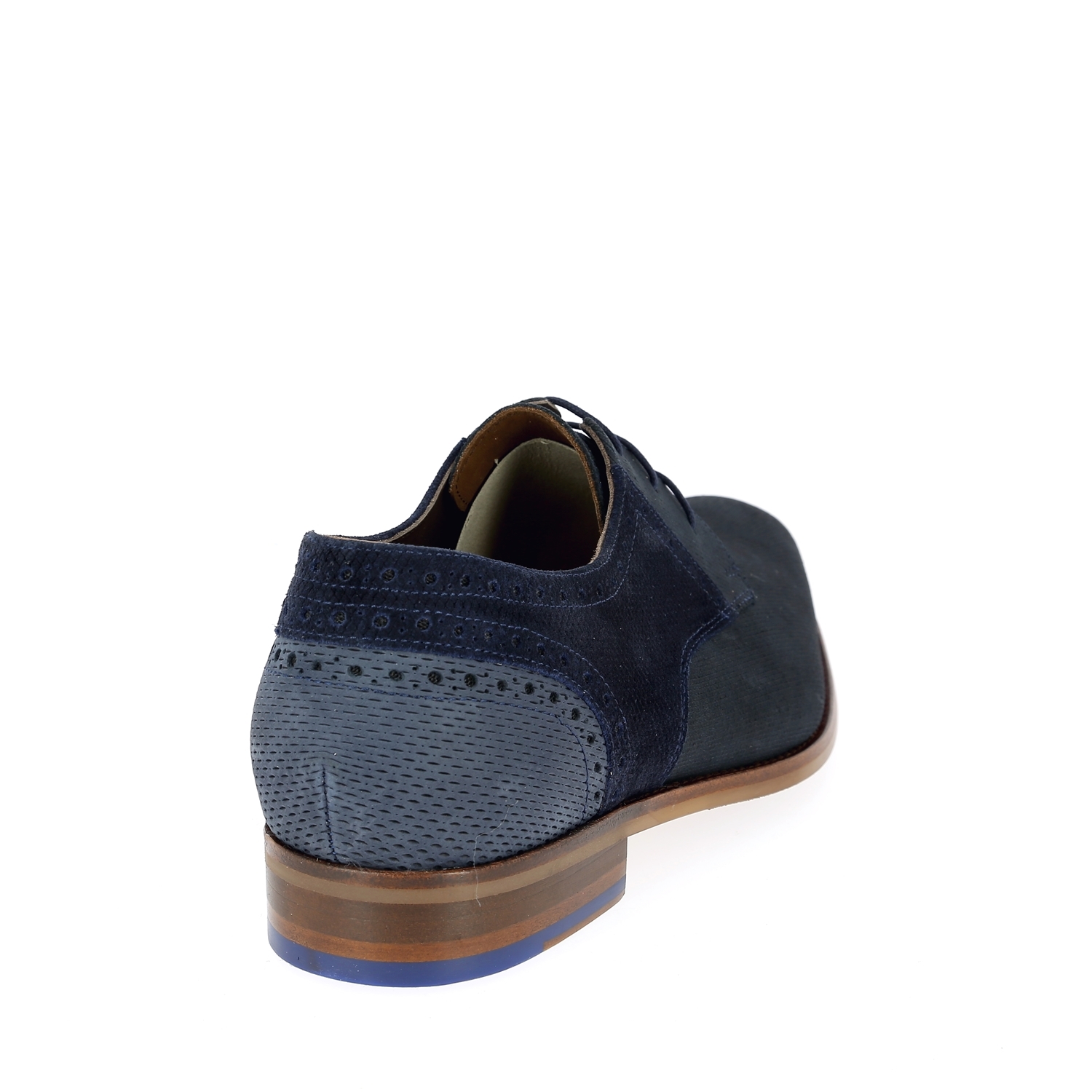 Zoom Floris Van Bommel veterschoenen blauw