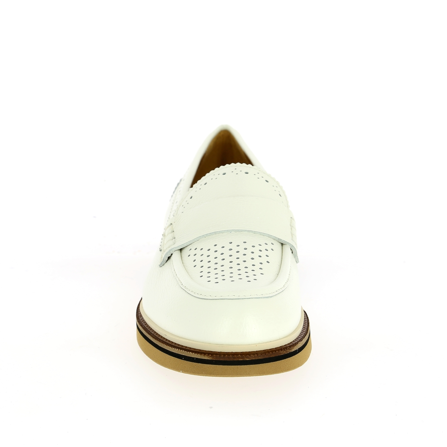 Zoom Pertini moccassins blanc