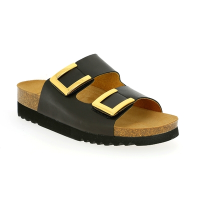 Scholl muiltjes - slippers zwart