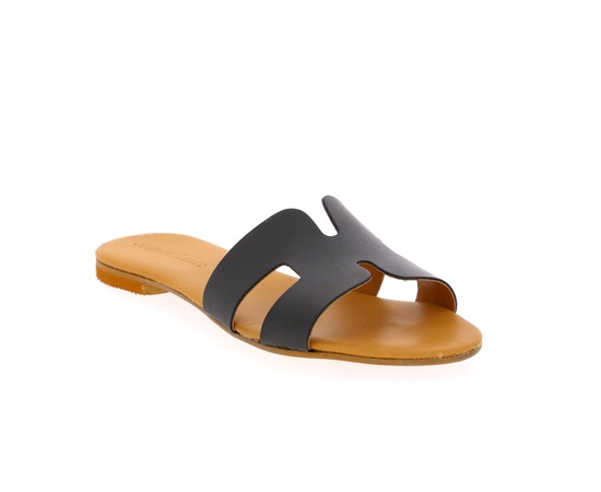 Muiltjes - slippers Delaere Zwart