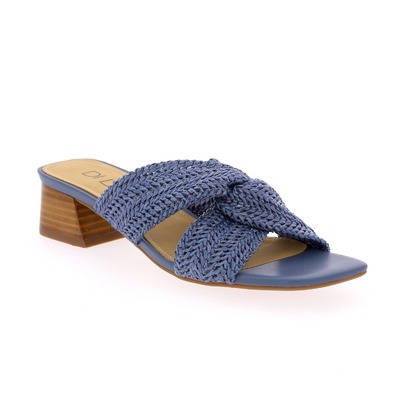 Muiltjes - slippers Di Lauro Blauw