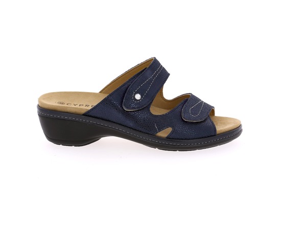 Muiltjes - slippers Cypres blauw