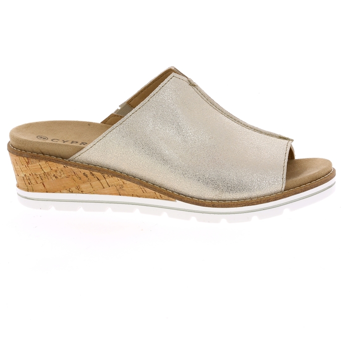 Cypres muiltjes - slippers platinum platinum