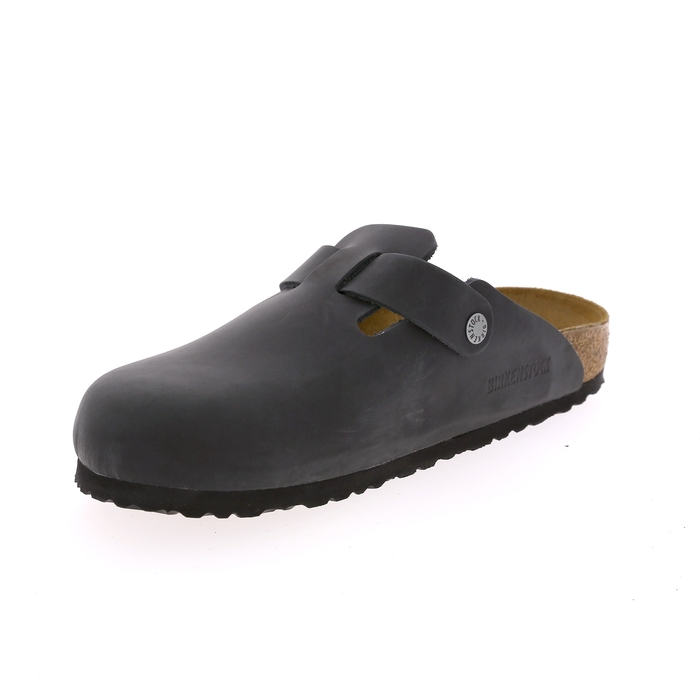 Birkenstock muiltjes zwart zwart