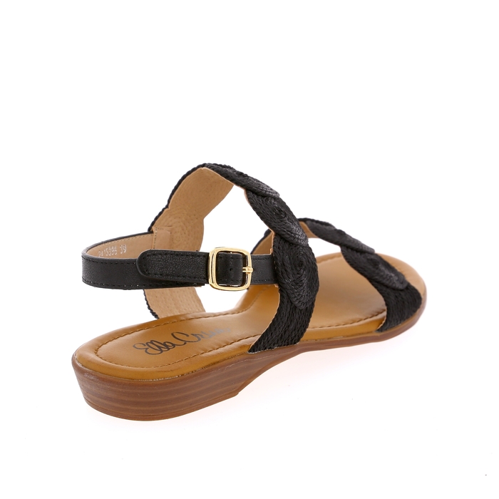 Ella Cruz sandalen zwart zwart