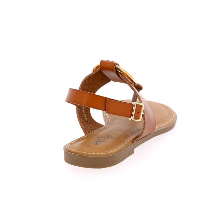 Lisa&jo sandalen cognac cognac