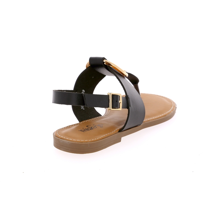 Lisa&jo sandalen zwart zwart