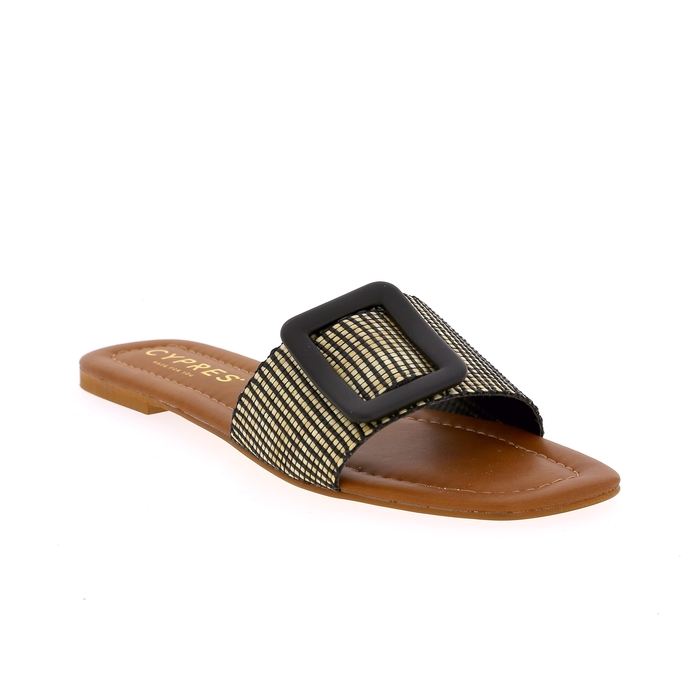 Cypres muiltjes - slippers zwart zwart