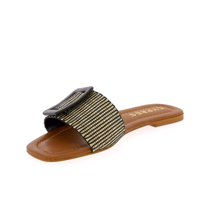 Cypres muiltjes - slippers zwart zwart