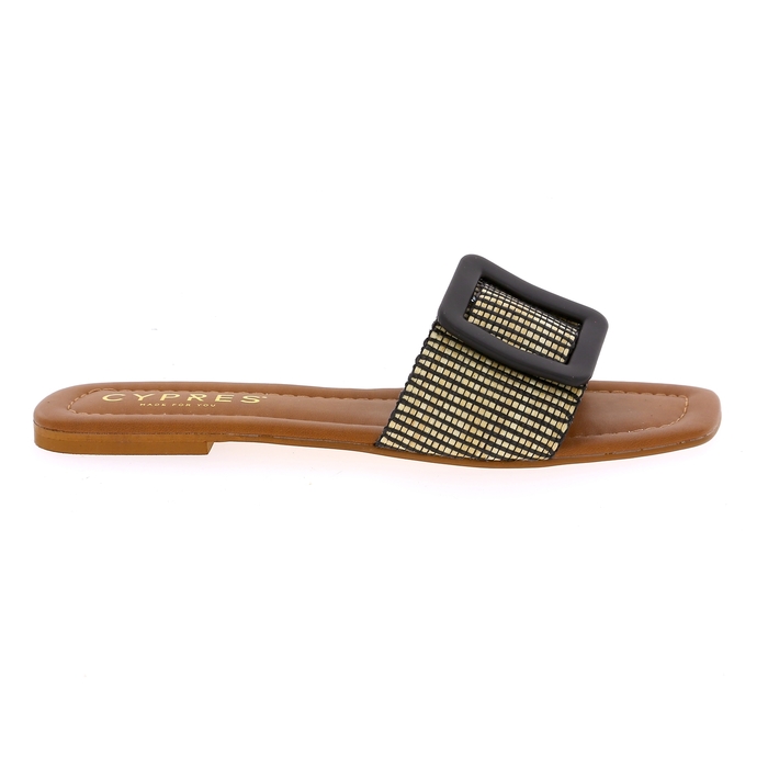 Cypres muiltjes - slippers zwart zwart