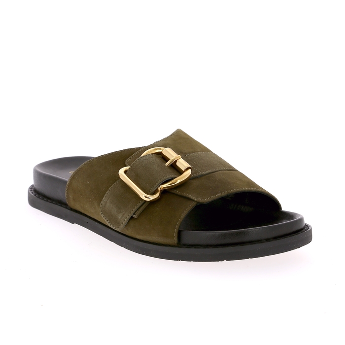 Copenhagen muiltjes - slippers kaki kaki