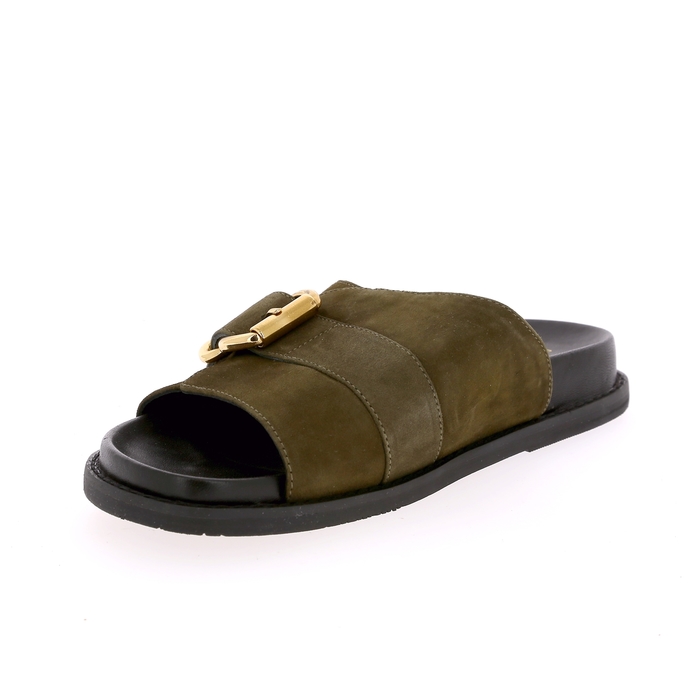 Copenhagen muiltjes - slippers kaki kaki