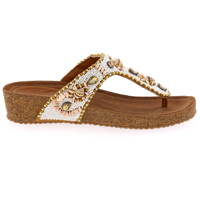 Cypres muiltjes - slippers wit wit