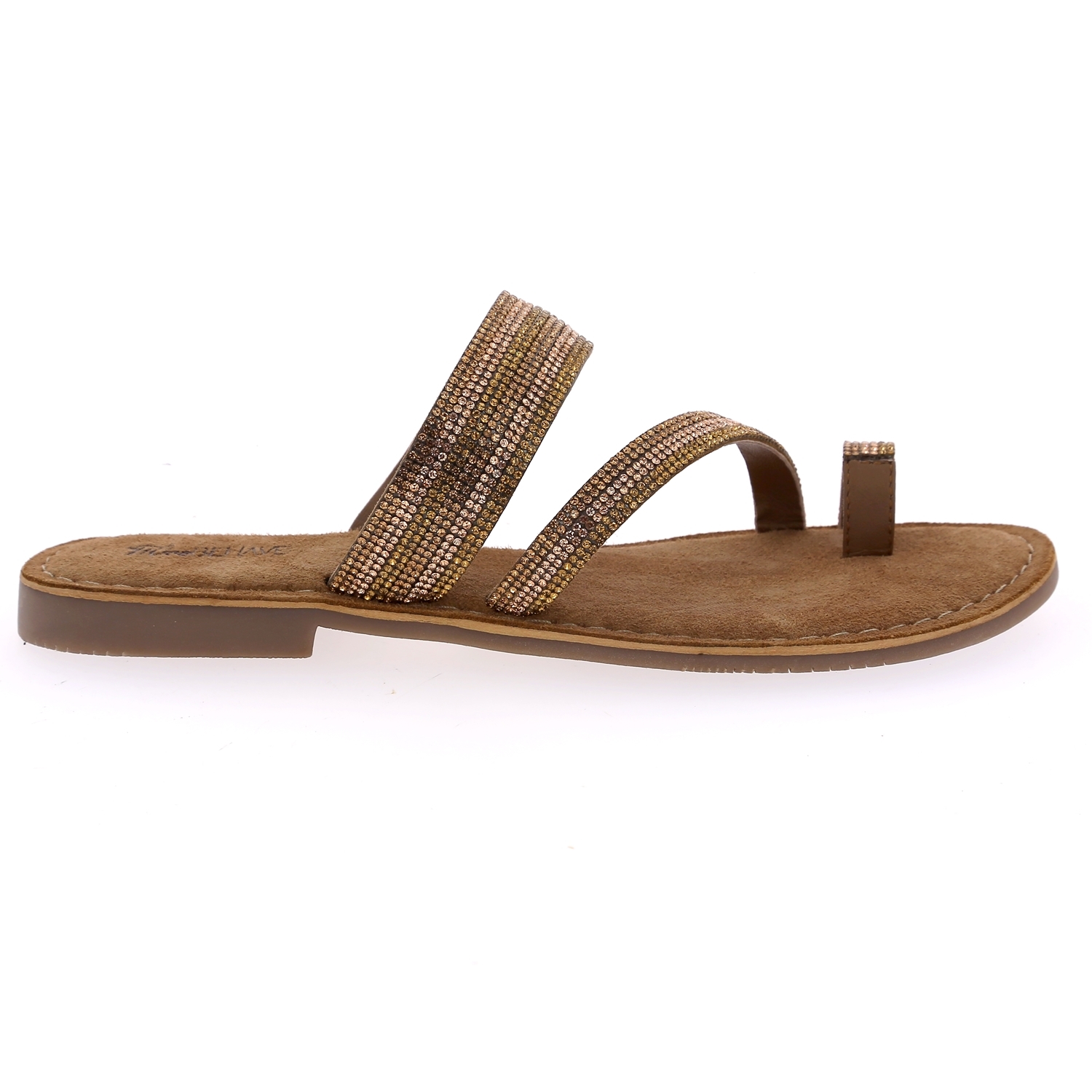 Zoom Cypres muiltjes - slippers cognac