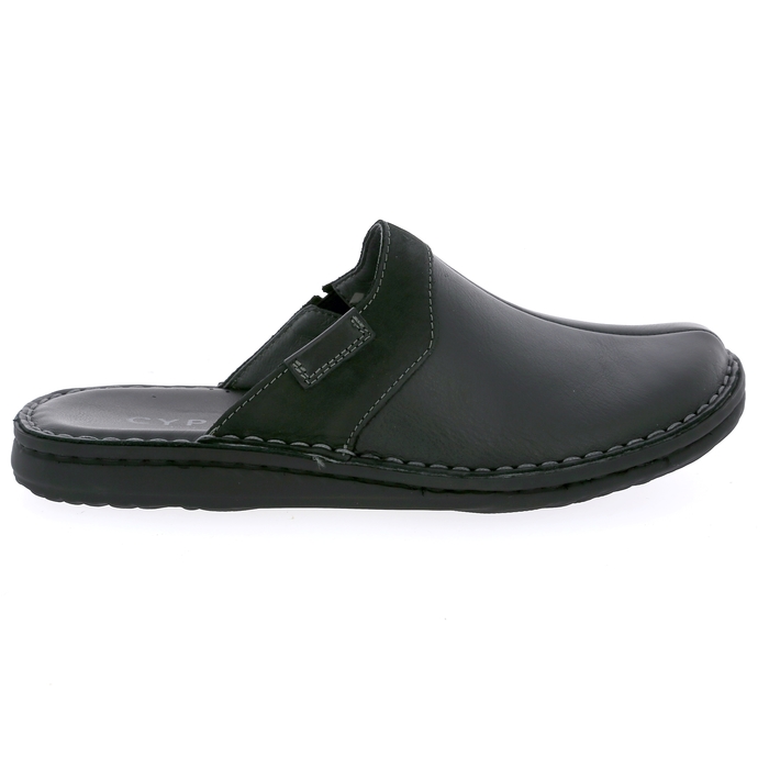 Cypres pantoffels zwart zwart
