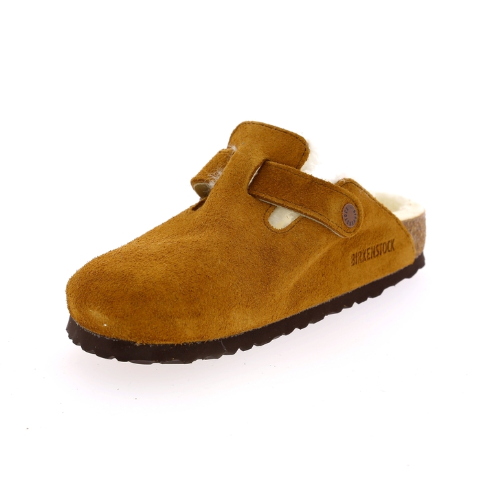 Birkenstock muiltjes - slippers cognac cognac