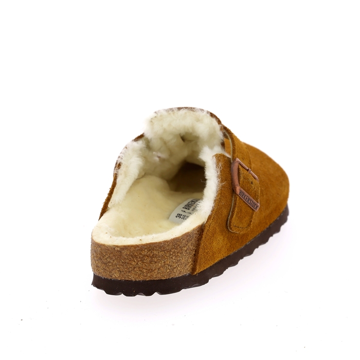 Birkenstock muiltjes - slippers cognac cognac