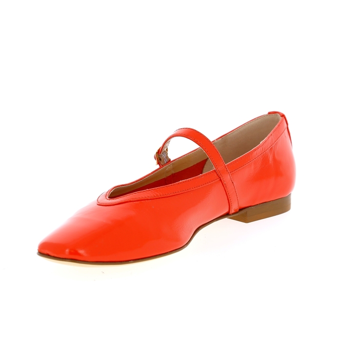 Delaere ballerines rouge rouge